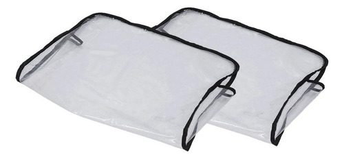 2pcs Peluquería Barbero Sillas Traseras Salón Cubierta