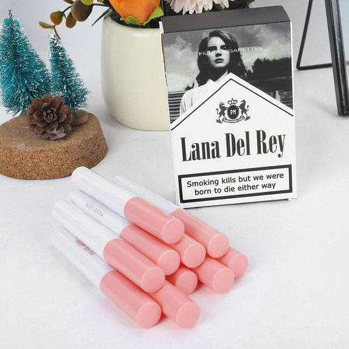 10pcs Labiales Lana Del Rey Juego De Lápiz Labial Mate X