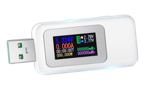 Probador Usb Con Pantalla A Color, 0-6.5a, Corriente, 4-30 V