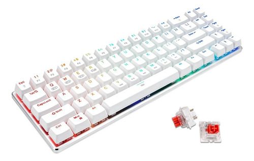 Teclado E-yooso Qwerty Outemu Bluetooth Con Luz Rgb