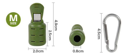 8 Piezas De Cubiertas Para Anzuelos De 2 Cm X 4,9 Cm