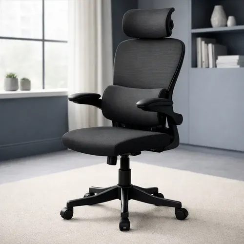 Cadeira Escritório Ergonômica Suporte Lombar Reclinável