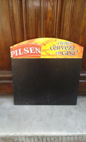 Cartel Chapa Pilsen  Logo Plastico Relieve