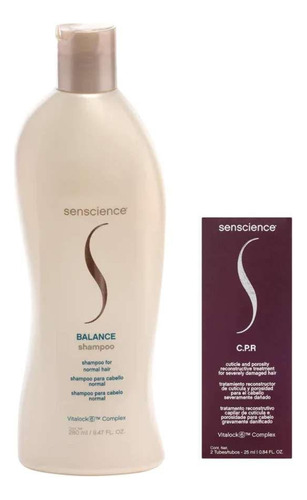Senscience Balance Shampoo 280ml + C.p.r 25ml
