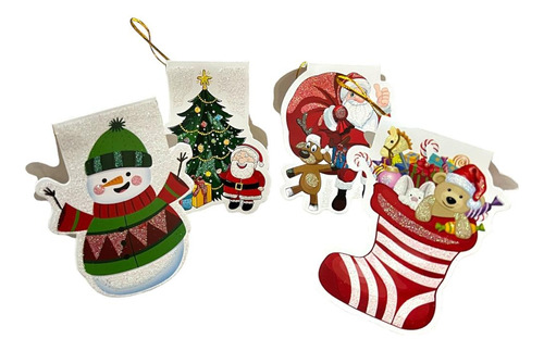 Tarjetas Plegables De Navidad 128usd Tarjeta Colgante Regalo