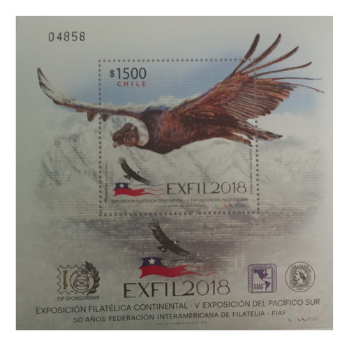 Estampilla / Sello Postal Chile - Exfil 2018