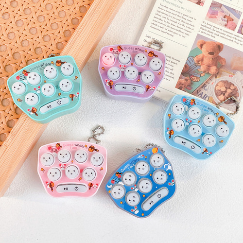 O Mini Consola Juegos Whack-a-mole Bolsillo Para Niños