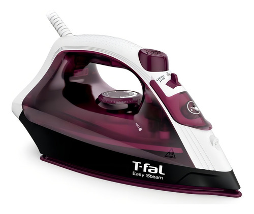 Plancha De T-fal + Cepillo De Vapor Púrpura