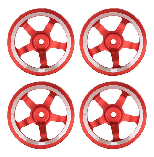 4 Unids/set 1/10 Rc Llanta De Coche Para 1/10 Hsp Hpi Rojo