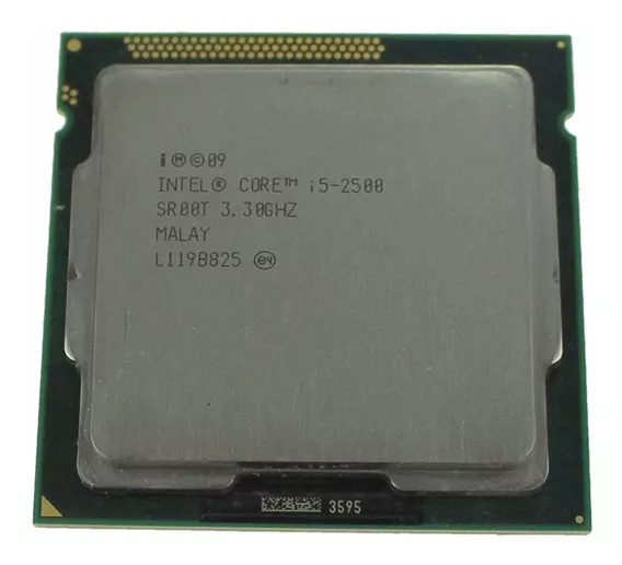 Procesador gamer Intel Core i5-2500 BX80623I52500 de 4 núcleos y 3.7GHz de frecuencia con gráfica integrada