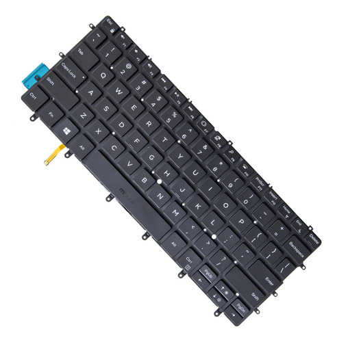 Teclado Pra Dell Xps 13 9380 Layout Us Cor Preto Idioma Inglês Internacional