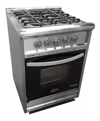 Cocina Industrial 4 Hornallas Acero 55 Irina 2220 R.f. Usman