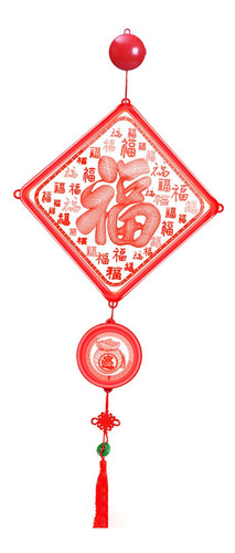 Fu Blessing Pendurado Ornamento Decorativo Usb Para Janela