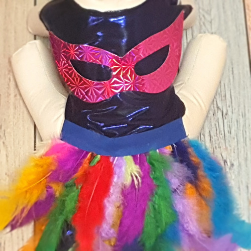 Roupa Pet - Vestido Carnaval Tam 4 - Roupinha Cachorro
