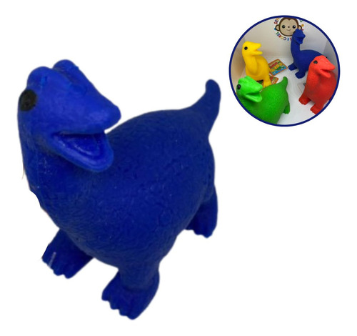 Dinossauro Sensorial - Fofy Dino Fidget Toys Dm Toys Azul