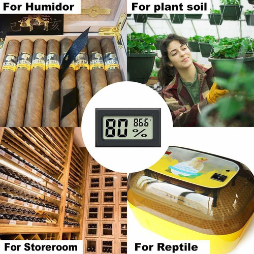 Mini Hygrometer Thermometer 2pcs Mini Digital Humidity Gauge