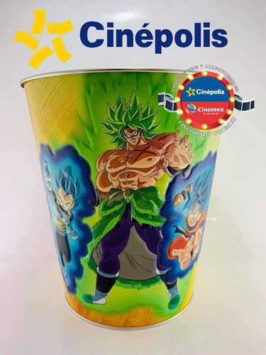 Dragon Ball Super Broly Palomera Metalica+vaso Especial