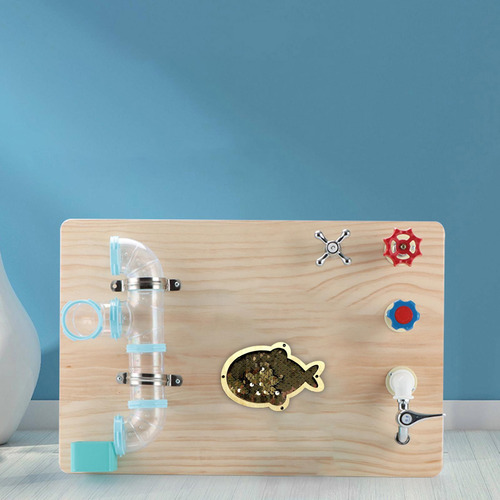 2 Montessori Tablero Ocupado Champán Champán 12cmx8cm
