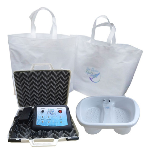 Pediluvio Ionico Profesional 2 Personas + Sales Zeolita Blanco