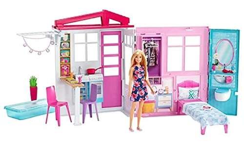 Muñeca Barbie, Casa, Muebles Y Accesorios [exclusivo De Ama