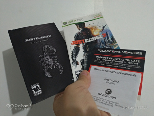 Jogo Xbox 360 Just Cause 2 Original Estados Unidos Completo (Usado)