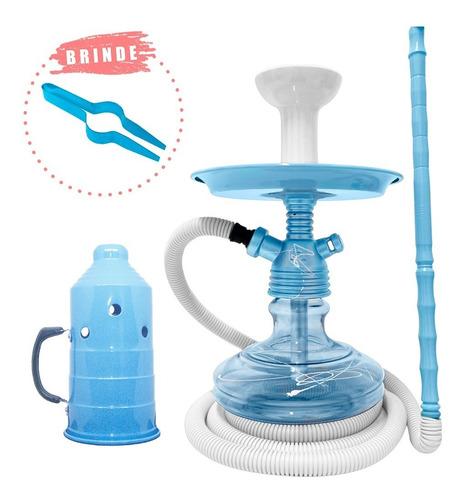 Imagem 2 de 4 de Narguile Completo Fulgore Hookah Pegador Abafador Barato