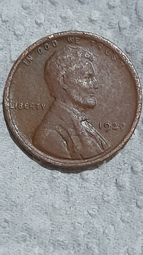 Moneda Antigua 1920 Lincon Penny 