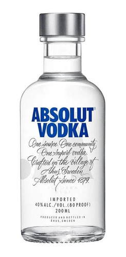 Vodka Absolut Azul 200 Ml