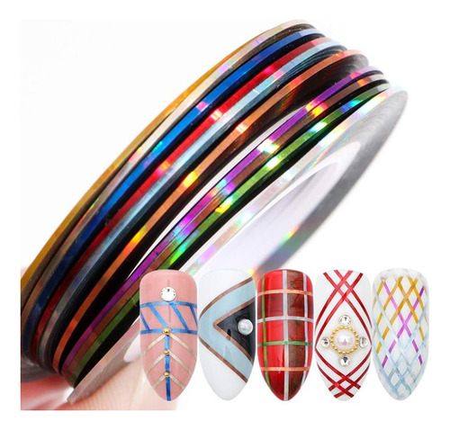 Pegatinas Para Uñas Decoracion Para Uñas 30 Colores 1mm