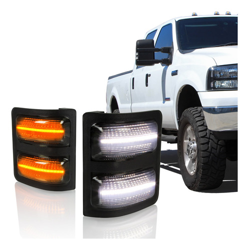 Luz Espejo Lateral Ahumada Señal Giro Para Ford F-250