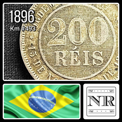 Brasil - 200 Reis - Año 1896 - Km #493 