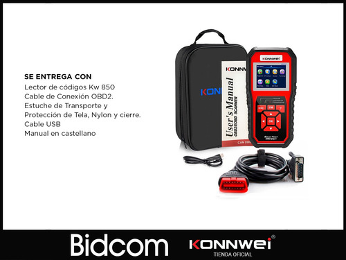 Imagen 7 de 8 de Scanner Automotriz Konnwei Remplazo Autel Pantalla Lcd