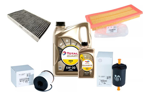 Kit 4 Filtros + Aceite Ineo 5l 5w30 Peugeot 308 Gti 200 Cv