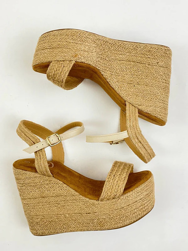 Cuñas De Yute Con Plataformas Sandalia Plataforma Con Yute