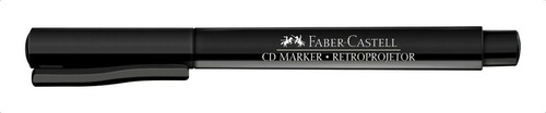 Marcador Caneta Retroprojetor Faber Castell 1.0mm Cx C/ 12un Cor Preto