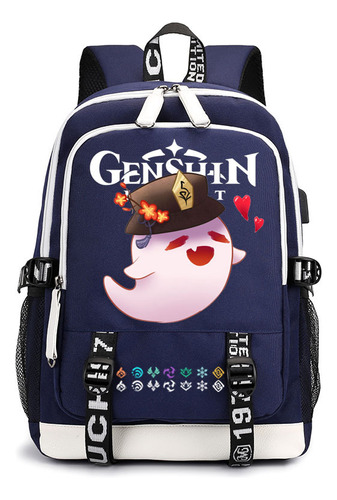 Mochila Periférica New Anime Original God Genshin Con Gorra