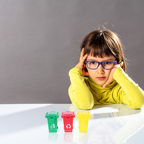 Cubo De Basura En Miniatura Para Juguetes Educativos Para Ni