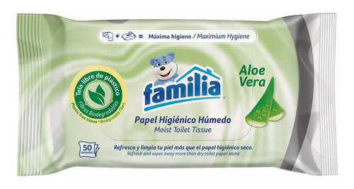 Papel Higienico Humedo Familia Aloe Vera X 100und