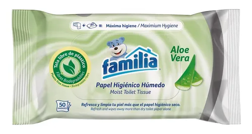 Papel higiénico húmedo para WC Toalé - Caja con 24 paquetes. –