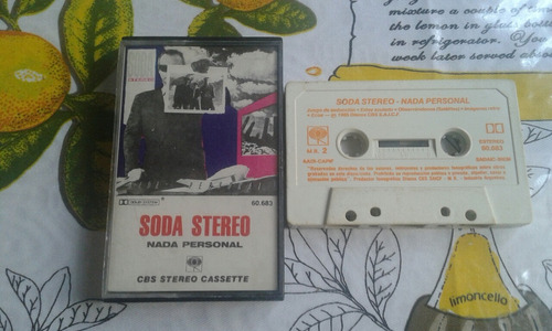 Cassete Soda Stereo. Nada Personal