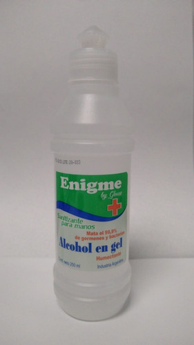 Imagen 5 de 10 de Alcohol En Gel 250 Ml Sanitizante Para Manos Botella Envase