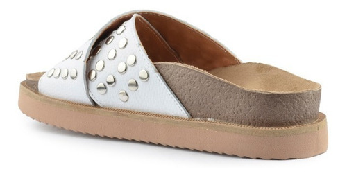 Imagen 5 de 5 de Zuecos Chanclas Sandalias De Cuero De Mujer Muno - Ferraro
