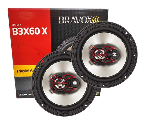 Imagen 4 de 6 de Parlantes Para Auto 6 Pulgadas Bravox B3x60 X-line 100 Rms P