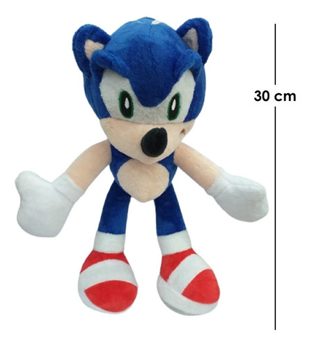 Imagen 5 de 6 de Peluche Muñeco Sonic 30 Cm Importado Playking