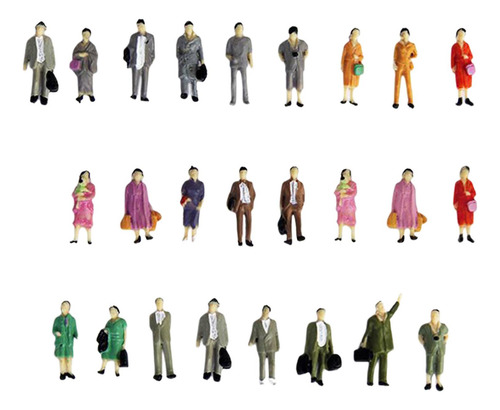 Conjunto De 25 Figuras En Miniatura Para Paisajes De Pararse