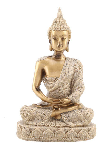 Estatua De Buda Mini Piedra Arenisca Sentado Buda Escultura.