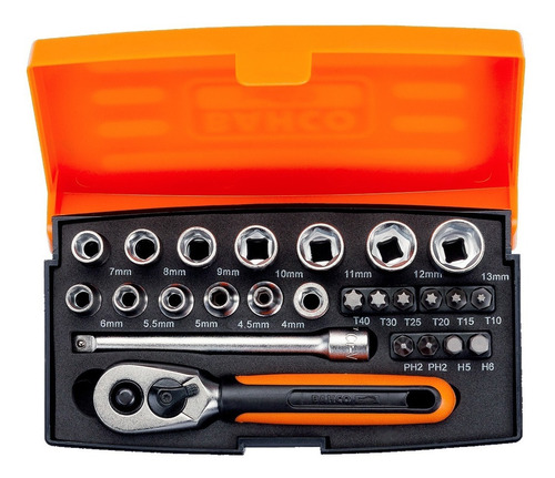 Juego De Bocallaves Y Accesorios Bahco Enc 1/4 Sl25-a Mm