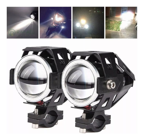 X2 Neblineros Focos Led U5 Universal Para Moto 15 Watt