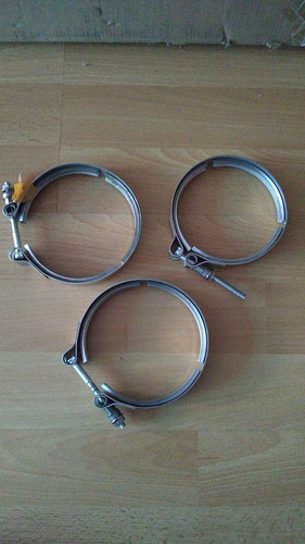 3 Abrazaderas De Escape 612630110108, Cuatro Pulgadas.