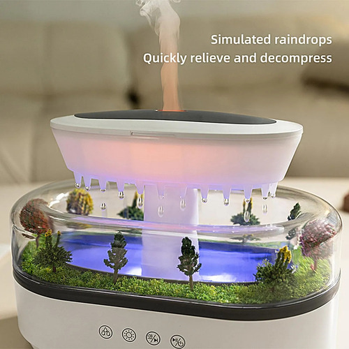 Humidificador De Aire Con Forma De Gota De Lluvia, Difusor